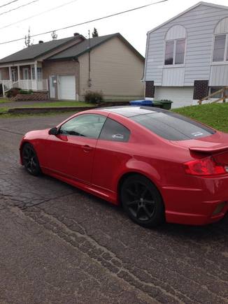 infiniti g35 , red , gtr body kit                        #g35#redcar#monbb#bodykit#gtrstyle#34#infiniti#car#passion#flash#sun#love2ride