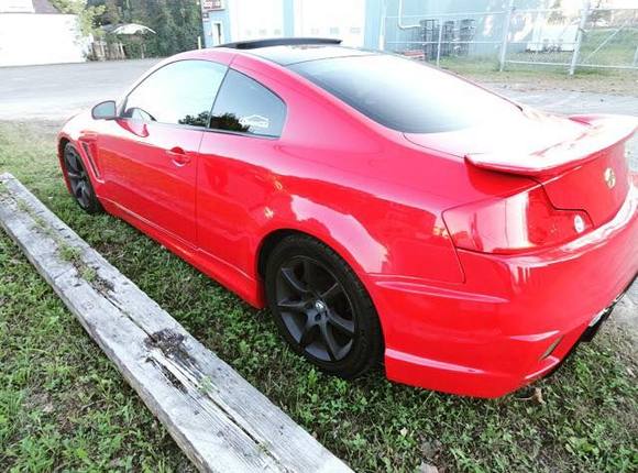 infiniti g35 red gtr style body kit#g35#redcar#monbb#bodykit#gtrstyle#34#infiniti#car#passion#flash#sun#love2ride