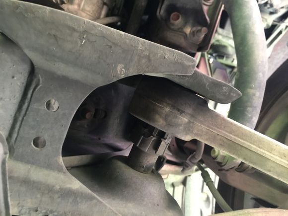 Drivers side forward lower control arm