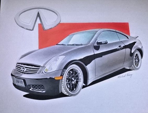 a good friend of mine who is an illustrator did this piece of my g35. He will do your ride for only 100 in most cases.send me a message if you are interested