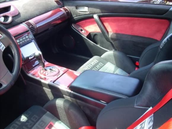 Interior: Red &amp; Black Suede, Red &amp; Black Carbon Fiber, Bride Seats, etc.