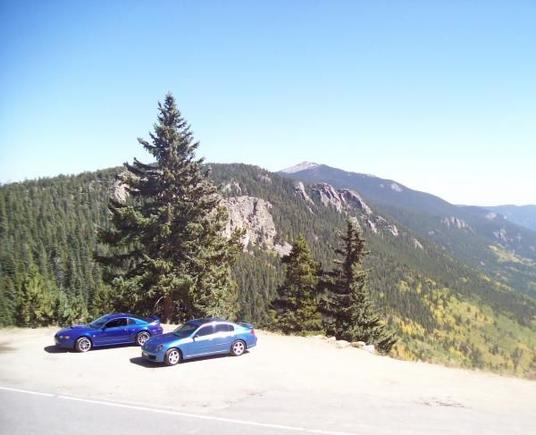 my car and my brothers mustang before the major mods