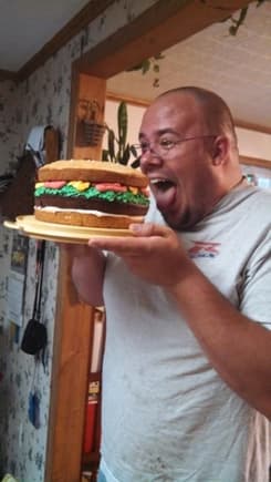 Hamburger cake I made
