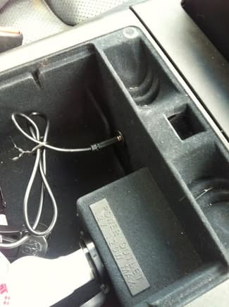 aux input installed in center console