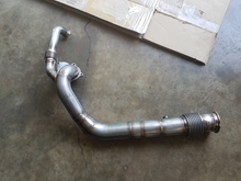 Down pipe before wrapping