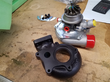 Coated turbine housing.