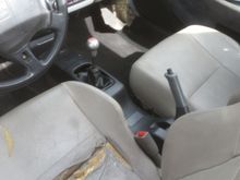 Some of the damage on the drivers seat