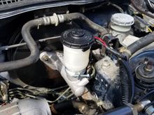 New cylinder in and leak free. Bled the brakes and everything is ready. Brakes are firm and smooth.  Now on to smog and nabbing those tags.