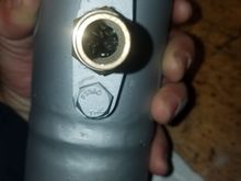 Here you can see the stainless scouring pad material used in the main baffle chamber.