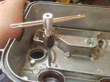 tapping holes for the baffle plate