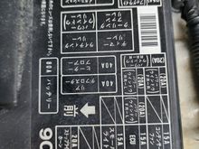 Closer view of fuse panel inside engine compartment 