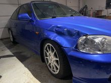 Welp.. my friends wife backed into my car. I parked behind her where no one usually does. This is life and we must push forward. I soon after sourced an OEM EBP fender. 