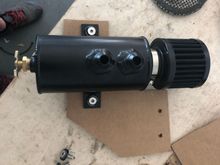Reutilizing the factory fuel filter bracket.
