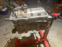 I love this part. Putting the pan on. After banging head to wall for specs. 