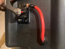 Mounted my circuit breaker here, with some good old JB weld! Didn’t want to drill any hole that I’d have to seal. 