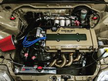 Engine bay as of now...turbo will still soon be in the future. She just hit over 450miles