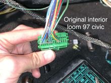 What we have noticed is that the green 20/22 pin connector has way more pins than the rywire loom it connects to.
