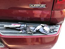 Had to trim quite a bit of bumper off to fit the intercooler. Here are some of the small pieces. 
