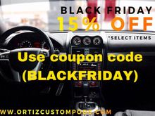 Shop with us Friday Nov 24th and receive 15% off your purchase! 
Use Promo Code - BLACKFRIDAY at checkout!
www.ortizcustompods.com