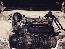 Motor is finally back in. Going to send my radiator out to have a shroud built for it then I’ll finish it up. 