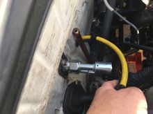 Specialty adapter fittings were installed previously to facilitate conversion to O-ring fittings.