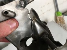 Got it cleaned up and bent back together best I could before I take it to my welder. 