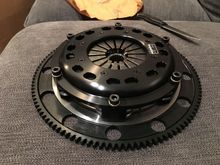 Woo! Let’s see if this is stil streetable lol. Comp Clutch twin disc! Came with flywheel bolts fyi. 