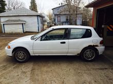 I got this car from CraigsList for $300 running, this is after I already started working on it. Car was total junk, BUT all stock!