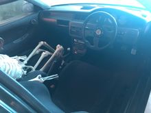 Someone put a hole in the dash 
