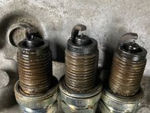 45 and six again I had swapped them with one, two and three, that were very good looking plugs, and of course the front bank has oil on them