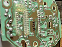 Another view, 4th and 5th from the top to the right of the row of solder joints halfway to the right