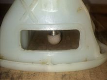 Bottom of shift lever without shift kit