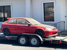 Loaded up and headed home. 