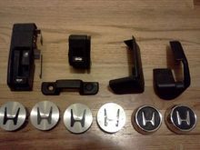 CRX levers, seat trim, wheel caps