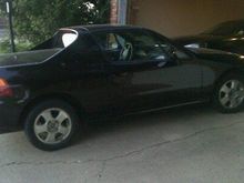 02-2011 After Paint! Passenger side - notice the change in rims? Yes the stole those too and by chance gave me stock del sol rims! CAN YOU BELIEVE THAT?