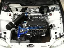 engine bay top view
