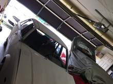 After the roof was in place.