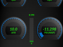 This is a screenshot with the engine running and holding throttle at 6%. The engine is cold, around 75*F, and is at about 2600rpm. Ambient temp is about 48*F.
