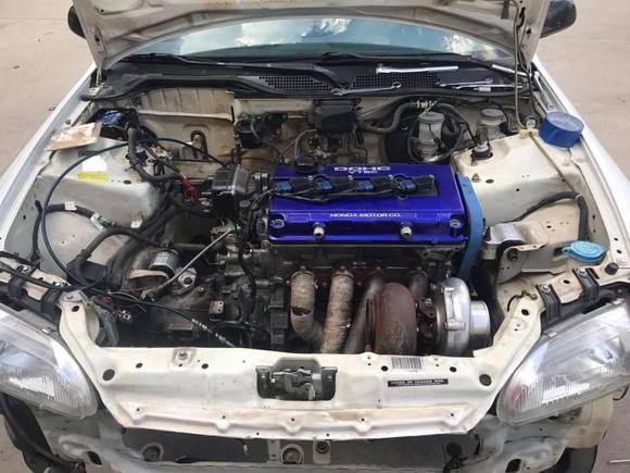 Turbo bolted up