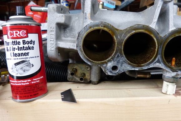 I had to clean up the plenum and scrape off the remaining gasket material.