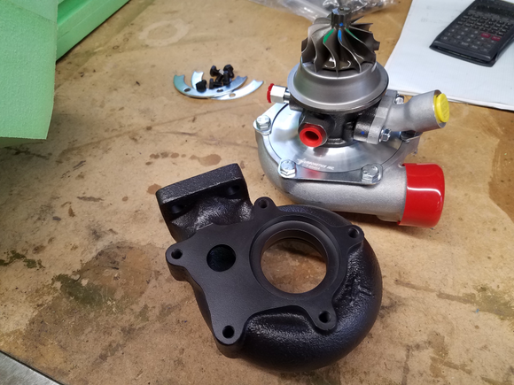 Coated turbine housing.