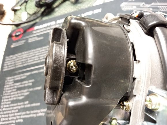Rotor screw already set in
