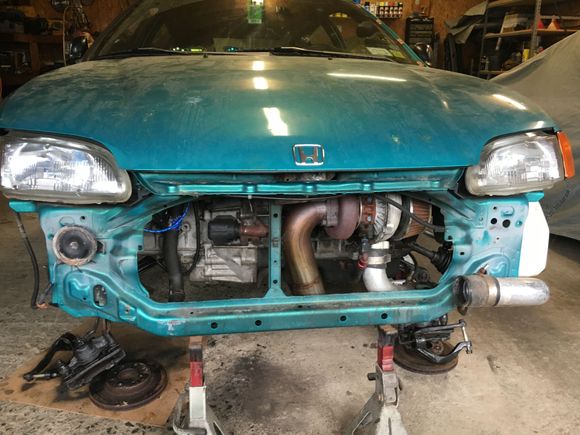 How the car sits until the next time I work on it.  