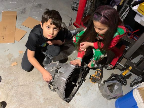 Teaching these young’ns about the game.