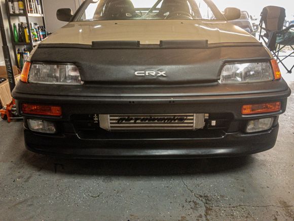 87-89 prelude fog lights. Need some minor tweaking still but got them in there along with cutting out the front bumper a little to show off the intercooler.