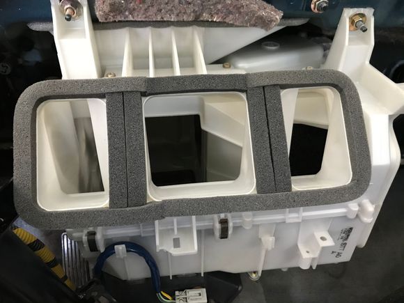 This has taken soo much of my time. I cleaned out all of the heater/AC boxes and replaced all the foam inside and out. Evap core and all A/C related parts are new minus the bay hardlines. I’ll post pics and part numbers of the foam so y’all know what to get, if your interested.
