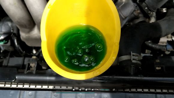 LOTS of trapped air in radiator coolant system  - Heater inside set to HI.