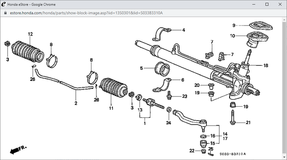 99 Civic CX Tie-rod