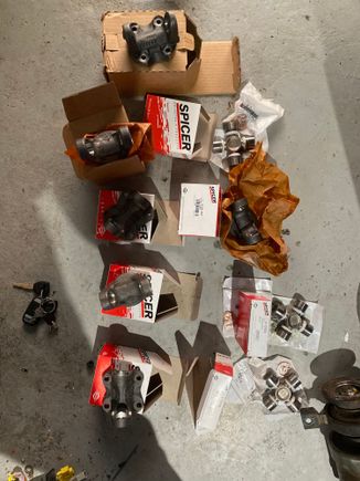 Here are the parts suggested for the driveline rebuild. They are to be used with speedfactory’s adapter/spacer kit. 