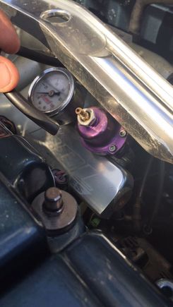 Like this I can get 55psi if I conect the line it drops to 42